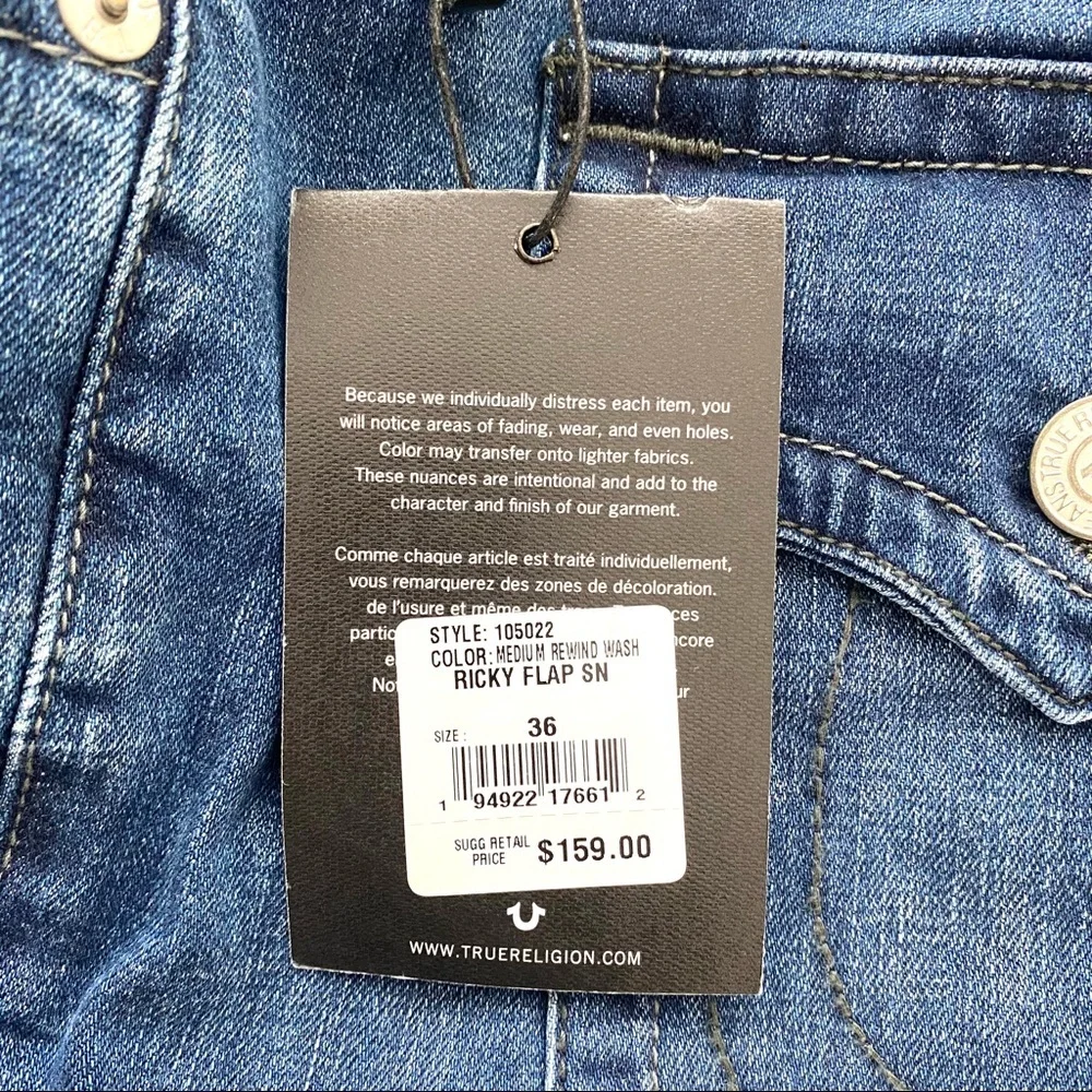 True‎ Religion Ricky Mens Jeans Relaxed Straight